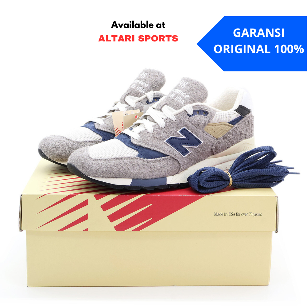 SEPATU SNEAKERS PRIA NB 998 TEDDY SANTIS MARBLEHEAD "GREY DAY" U998TA MADE IN USA ORIGINAL