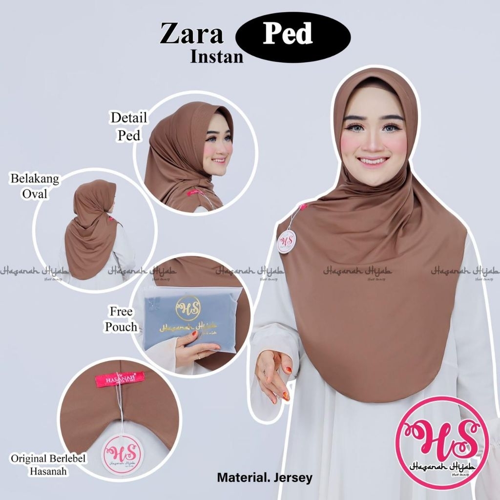 HIJAN HASANAH ZARA // HIJAB INSTAN // HIJAB INSTAN JISSO PAD // HIJAB GROSIR MURAH