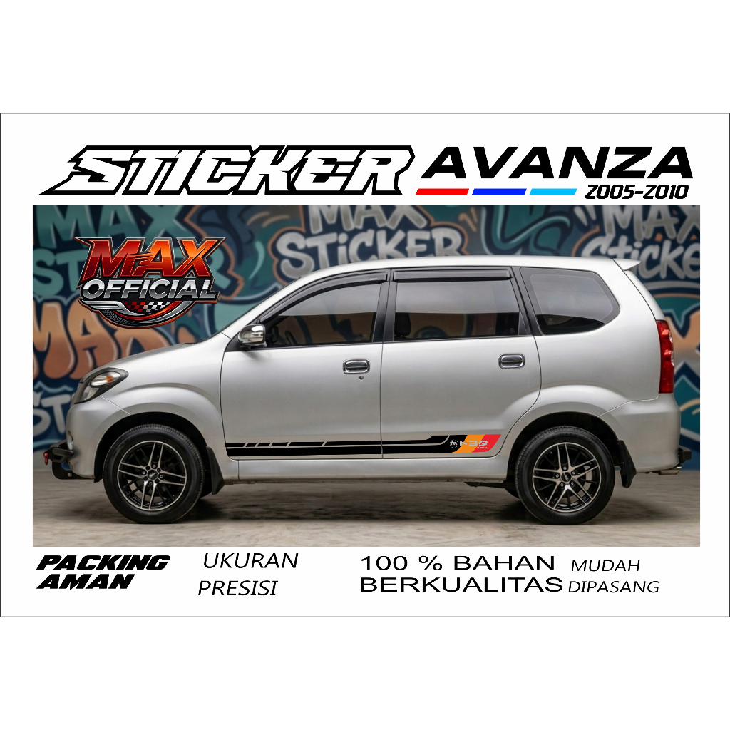 Sticker avanza xenia lama List body mobil avanza xenia lama
