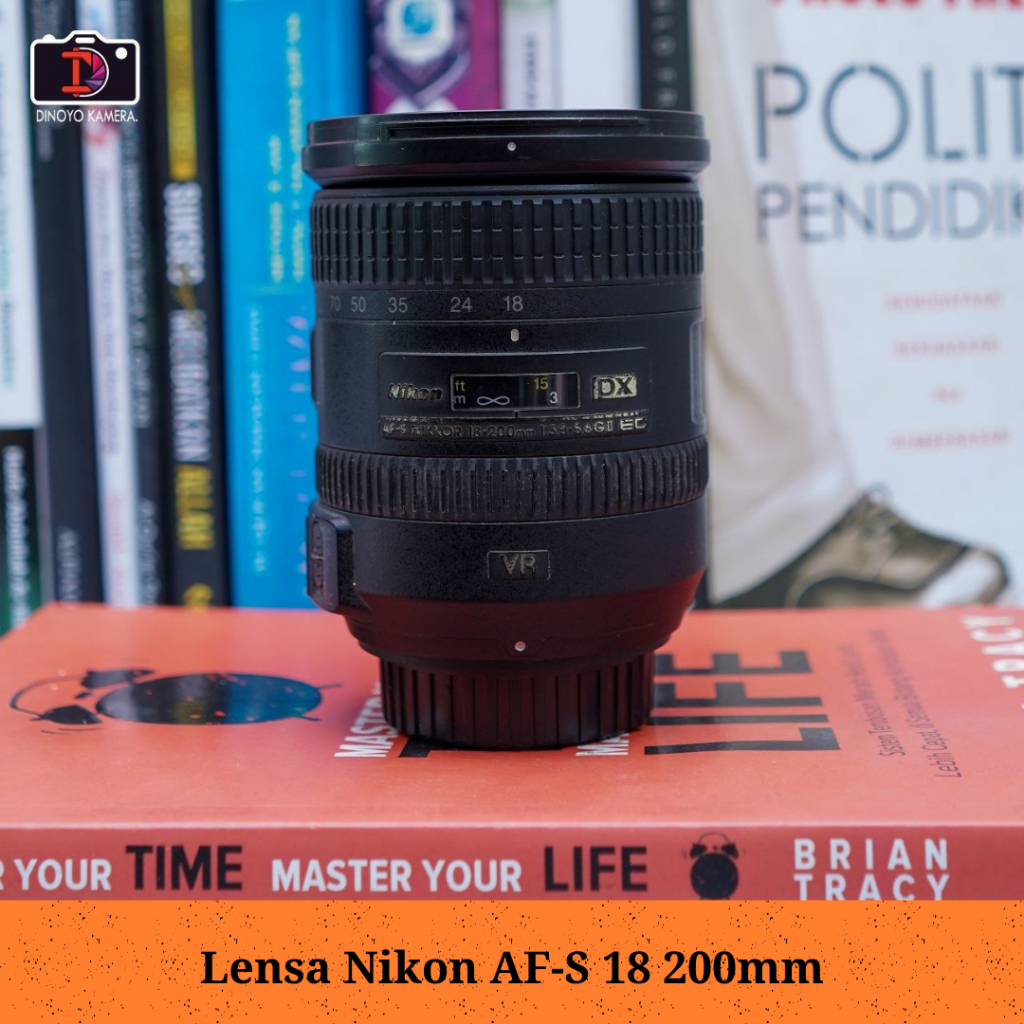 Lensa Nikon 18 200mm AFS Kondisi Baik