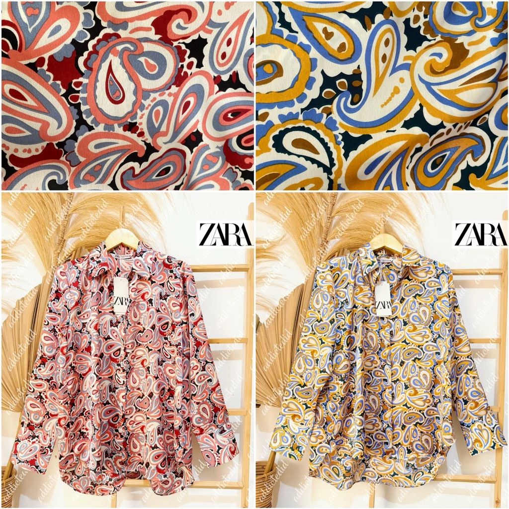 KEMEJA ZARA ETNIC PAISLEY