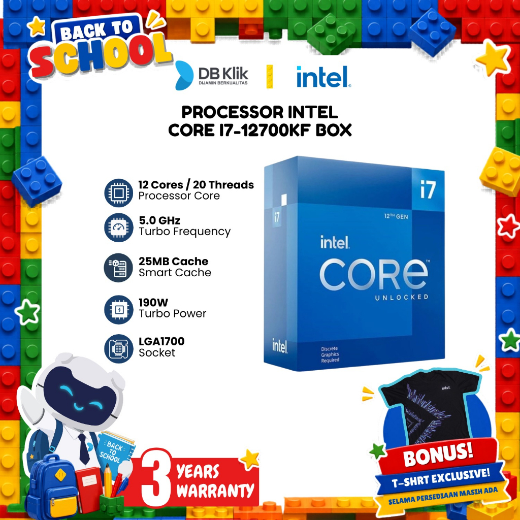 Intel Processor Core I7-12700Kf Box 3.6Ghz Lga1700 - I7 12700Kf