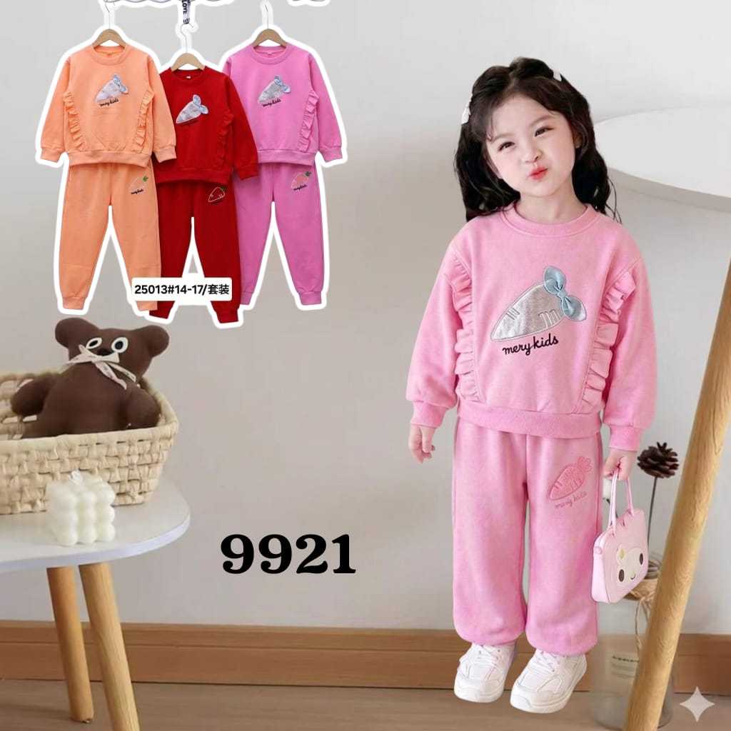 Setelan Sweater Jogger Anak Perempuan Import - Usia 3-6th (4 set) / Grosir Baju Anak