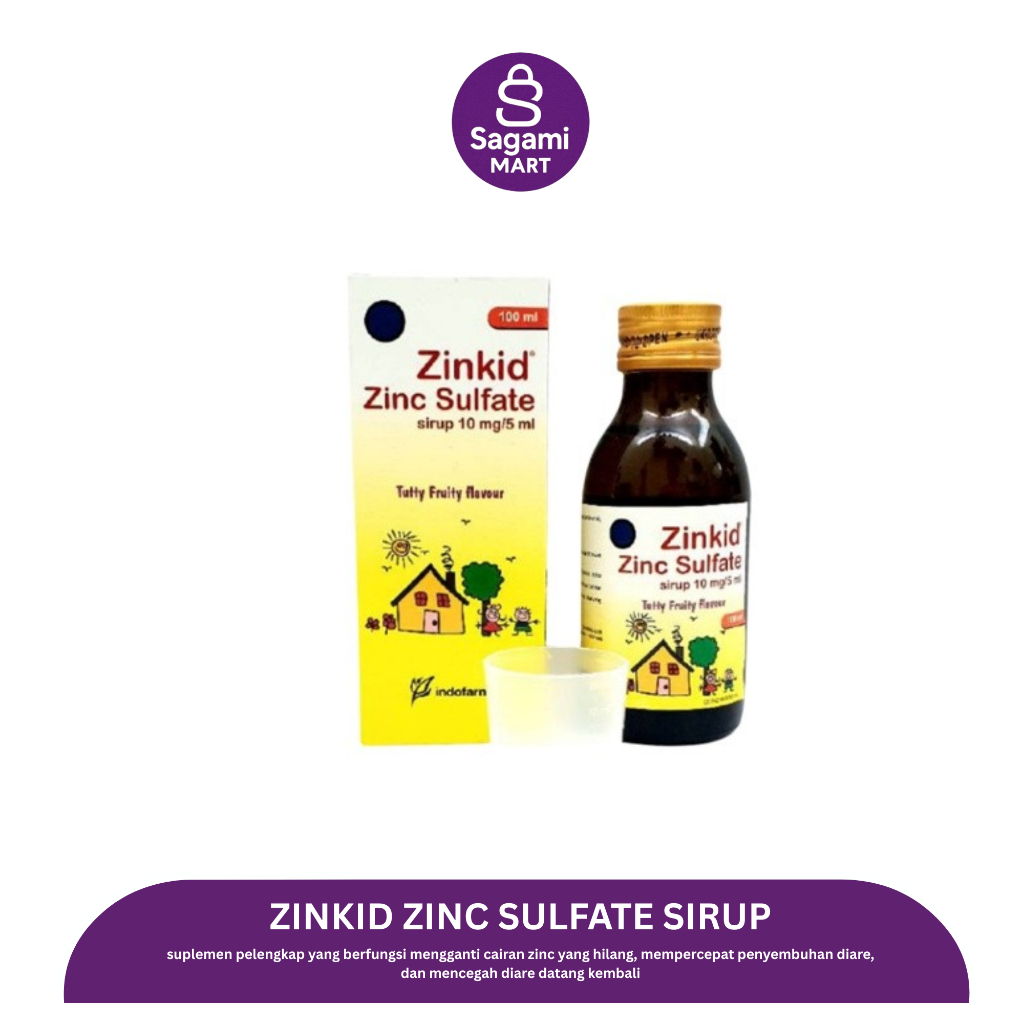 Zinkid Zinc Sulfate Sirup 10mg/5ml 100ml