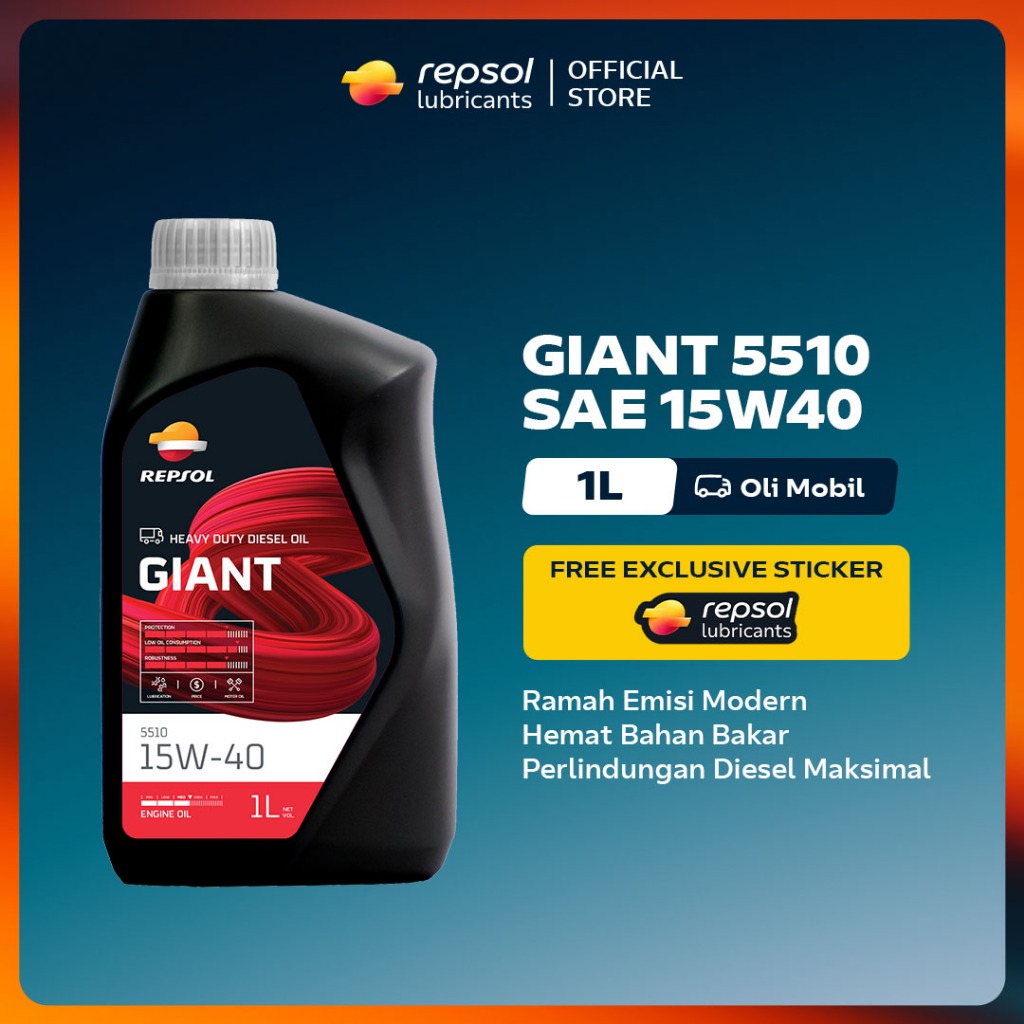 OLI MOBIL DIESEL REPSOL GIANT 5510 SAE 15W40 (1 L)