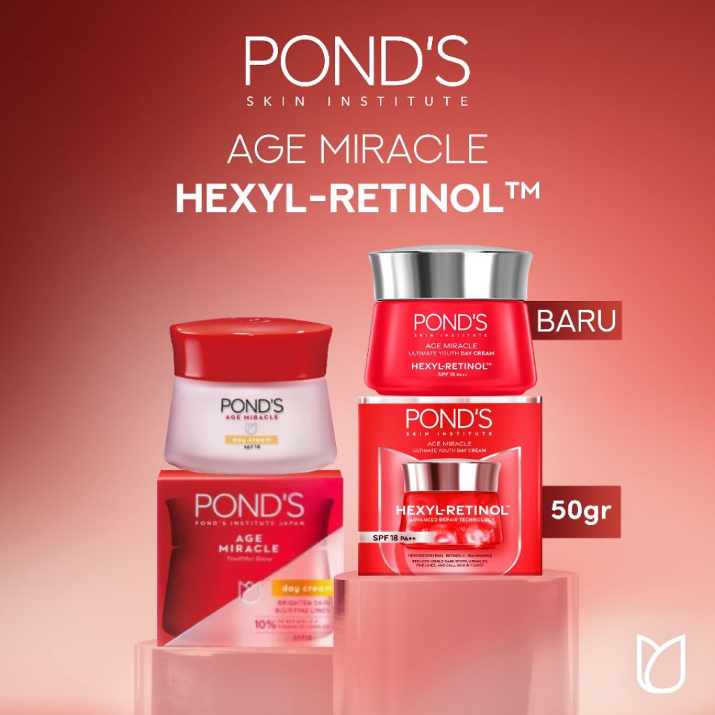 ORIGINAL Pond's Age Miracle Ultimate Youthful Glow Day Cream / Night Cream / Cleanser Sabun / Eye Cr