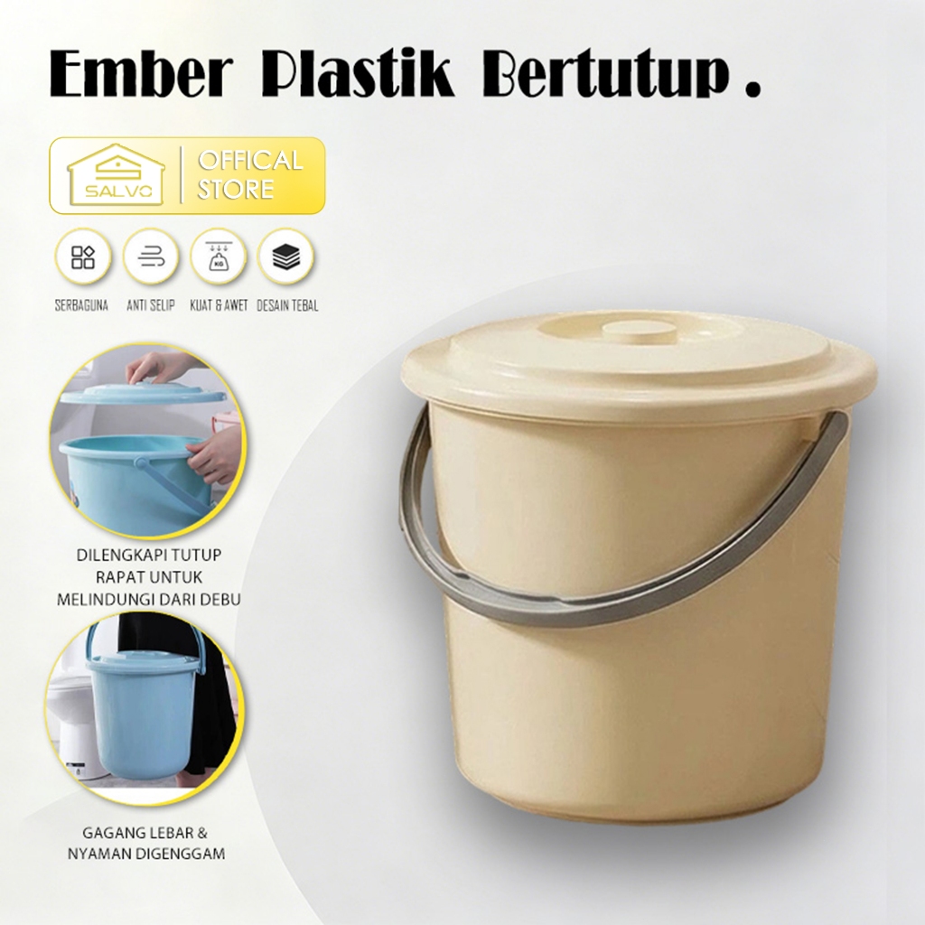 Salvo Set Ember Baskom Tutup Minimalis