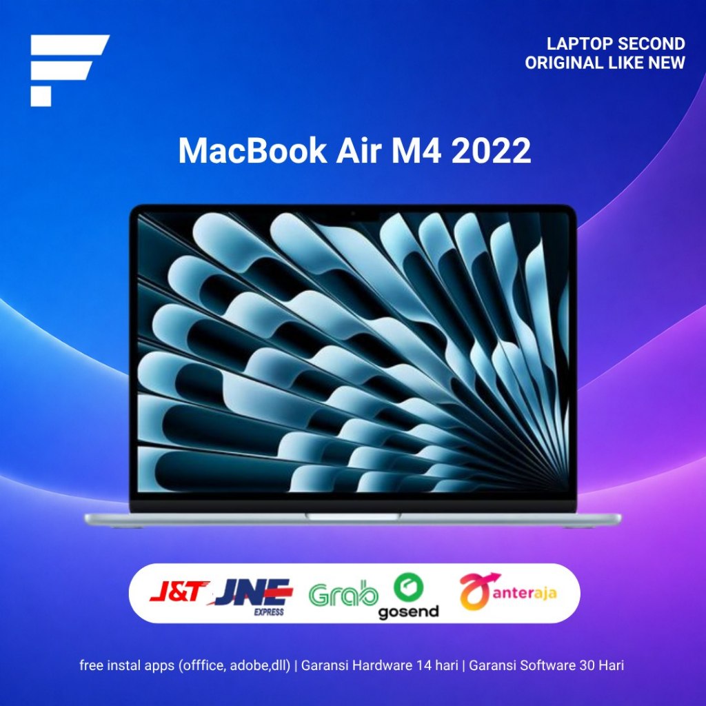 Macbook Air M4 2025 15 Inch Ram 16GB SSD 256GB Second Berkualitas