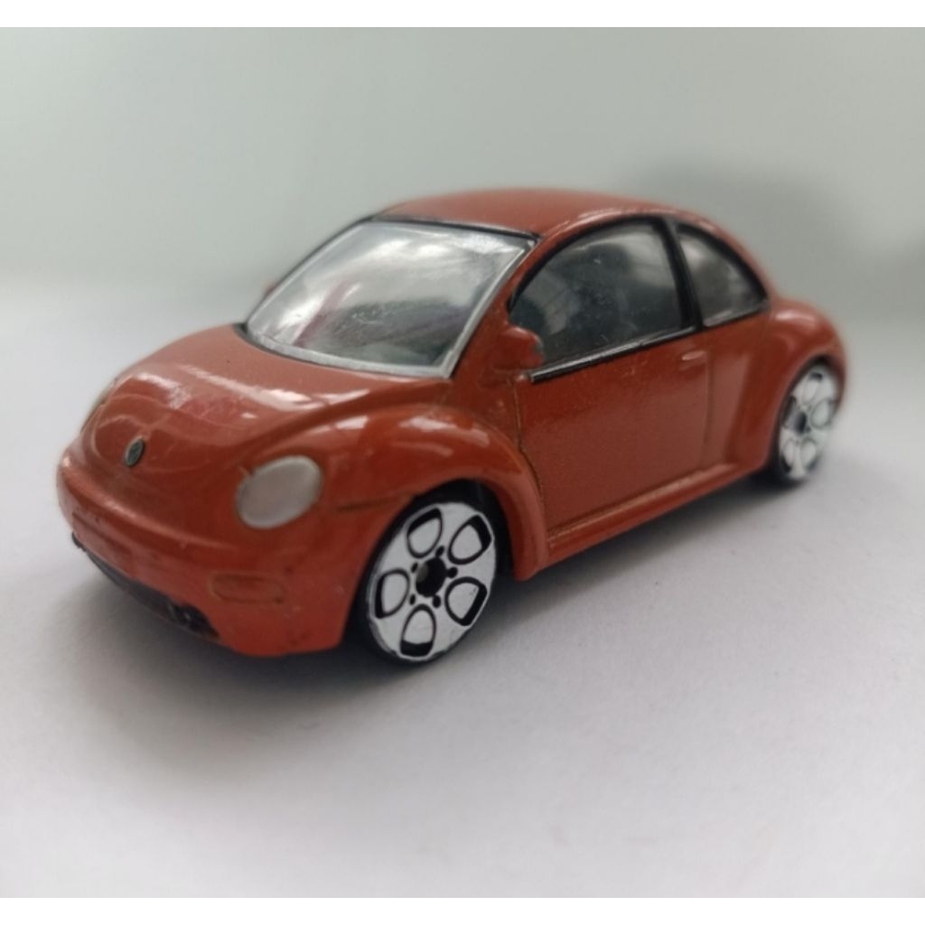 Volkswagen New Beetle RealToy 1997 Orange Diecast