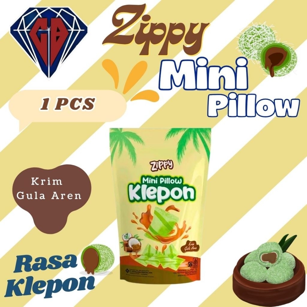 SM_Zippy Mini Pillow hadir dalam 5 varian rasa