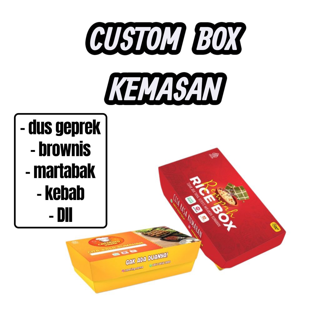 CUSTOM BOX KEMASAN SUPER MURAH BOX KEBAB BOX PIZZA