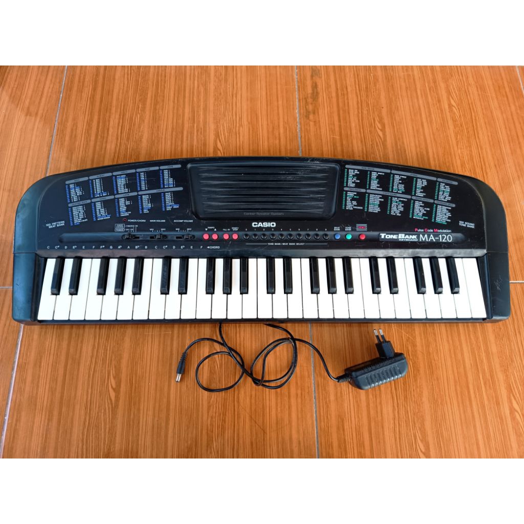 alat musik piano keyboard casio MA120, bekas normal perumahan