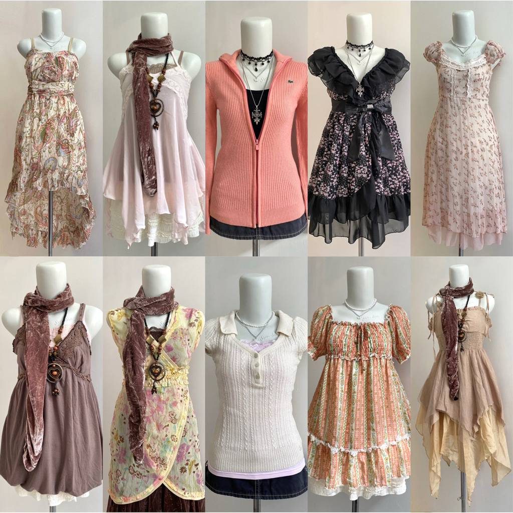 [BACA DESKRIPSI] UP PREM | Liz Lisa, Axes Femme, Vintage, Y2K, Gothic, Coquette, Whimsical, Batwing,
