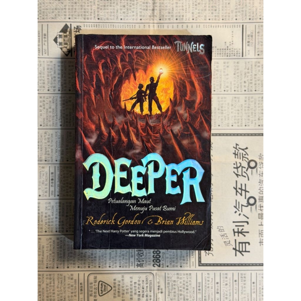 Buku Deeper: Petualangan Maut Menuju Pusat Bumi - Roderick Gordon & Brian Williams