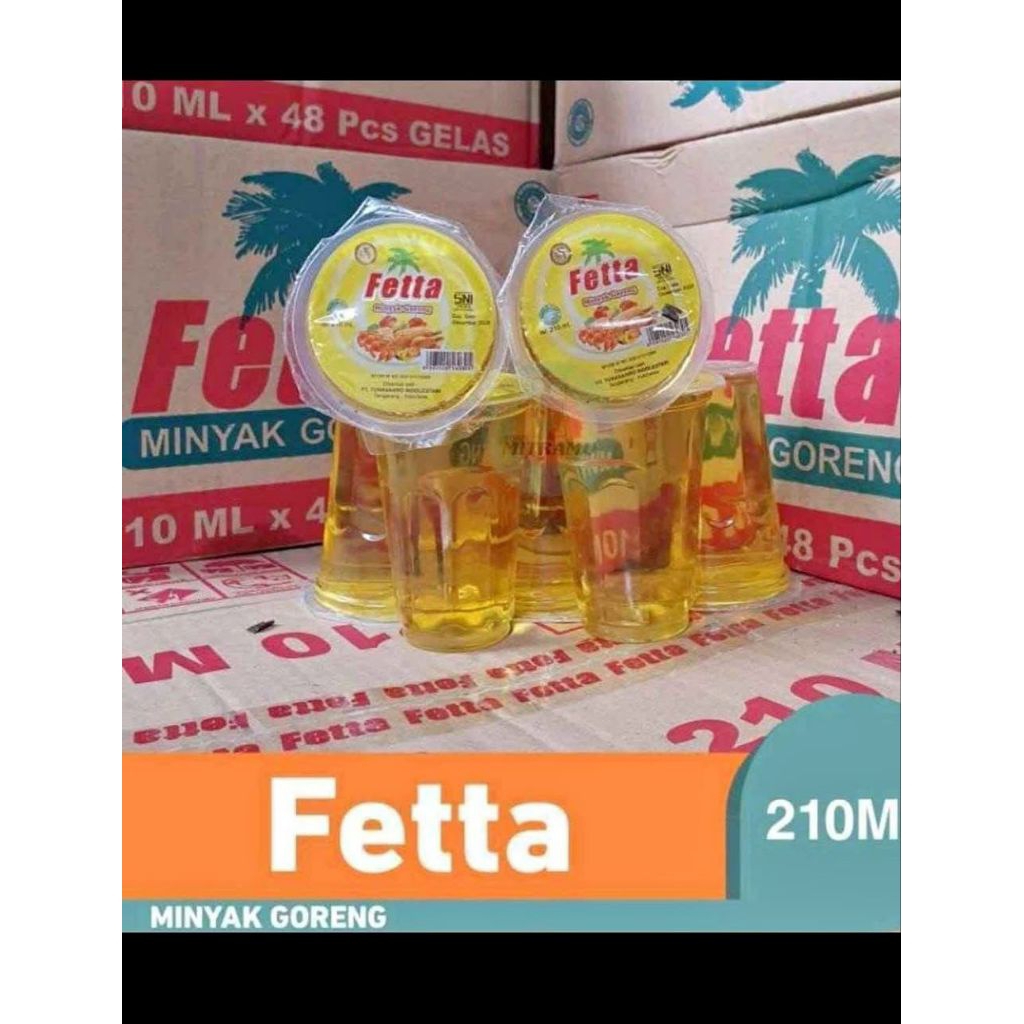 Minyak Fetta Gelas 210ML Minyak Premium berkualitas - Minyak Fetta murah