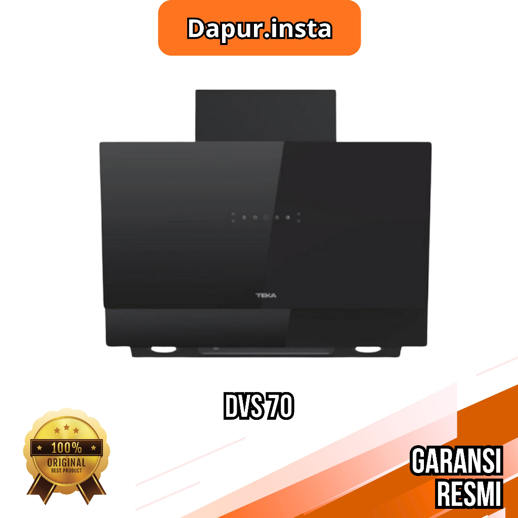 Teka Cooker Hood DVS 70 Black Chimney Wall Hood