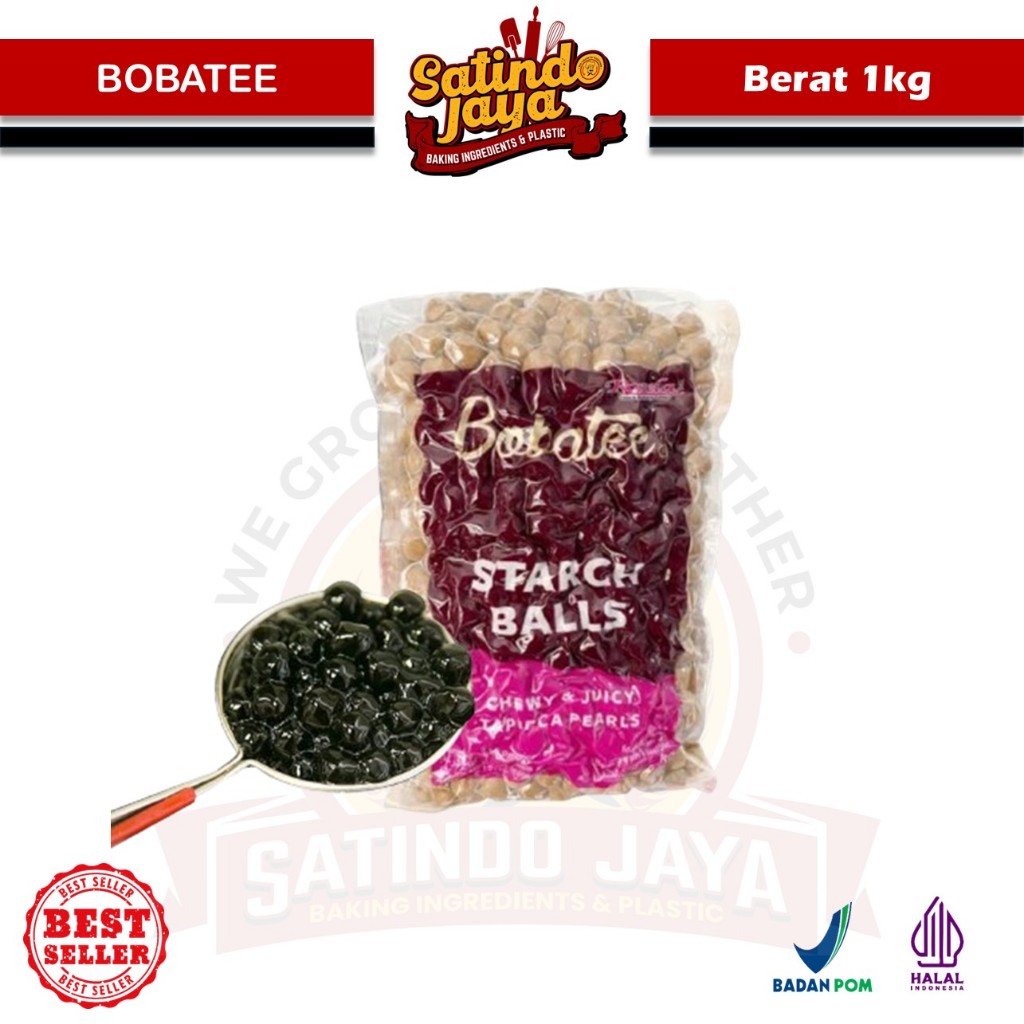 BOBATEE 1 Kg - Boba Pearl Praktis Mudah Dibuat - GROSIR