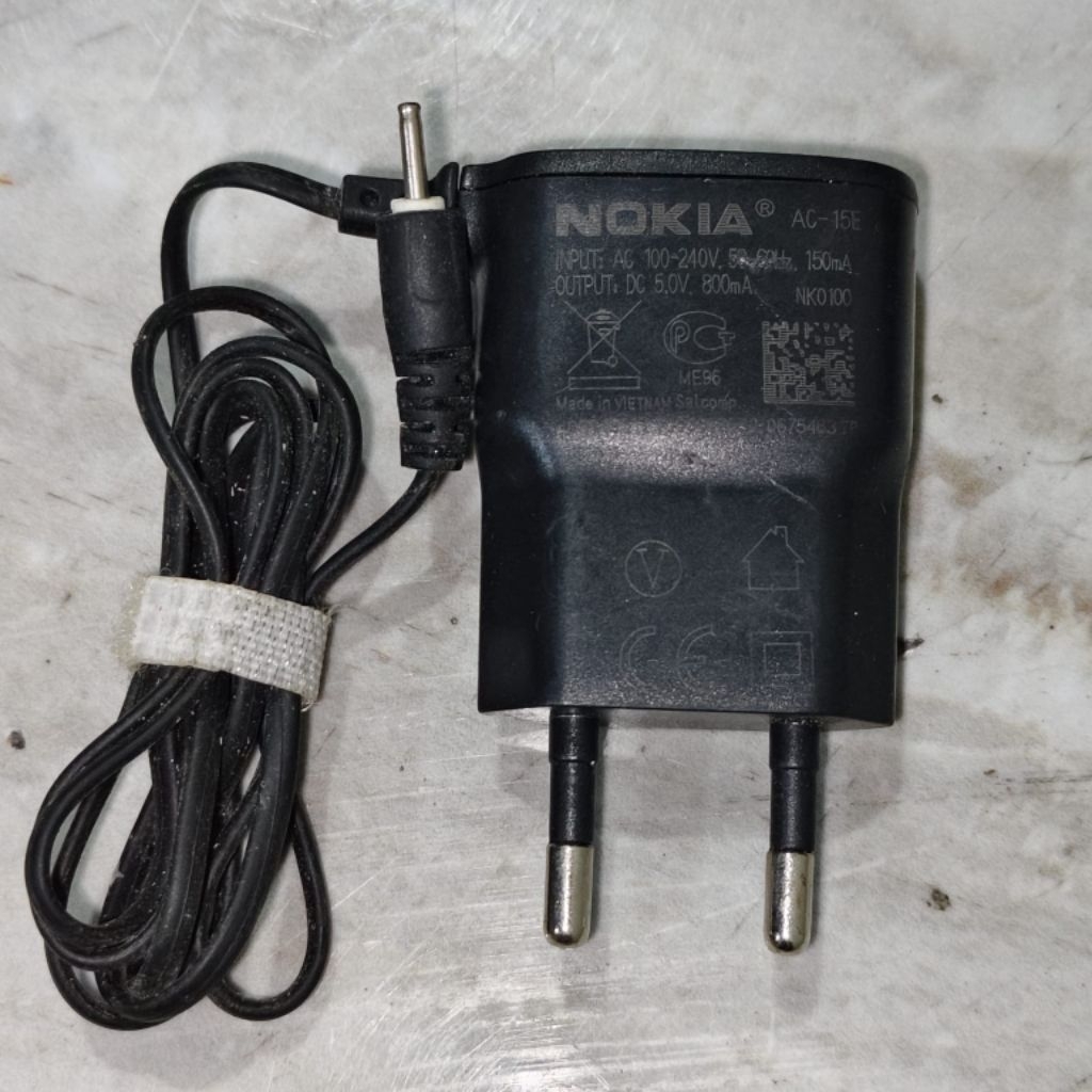 charger adaptor 5v 800ma Jack kecil merk Nokia