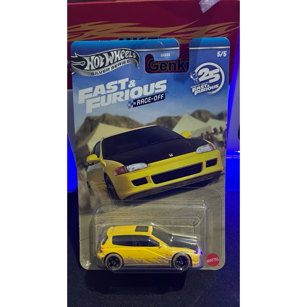 Hothweels FnF Civic Eg race off kuning