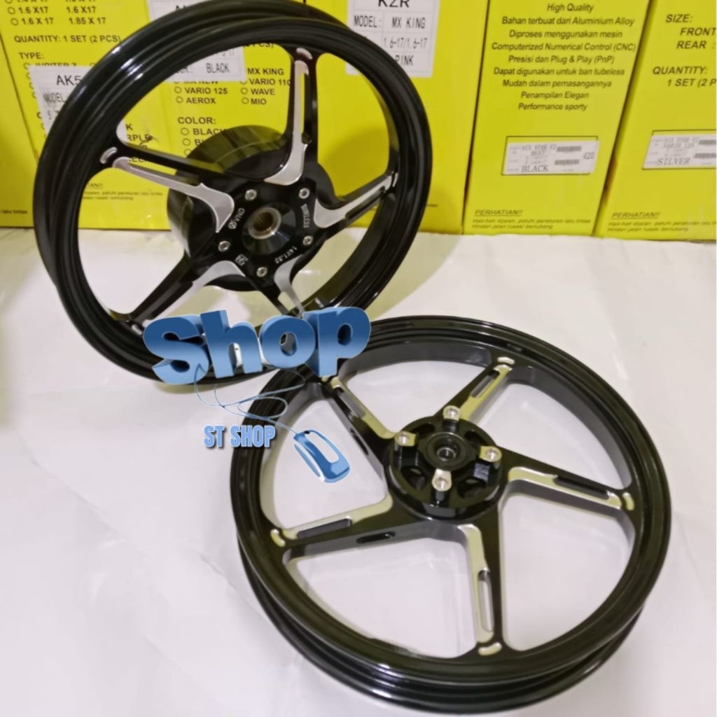 VND VELG AK550 R14 UK 160/185x14 HONDA BEAT KARBU/BEAT FI/BEAT ESP POP VARIO 125/150 VELG AK 550 VND