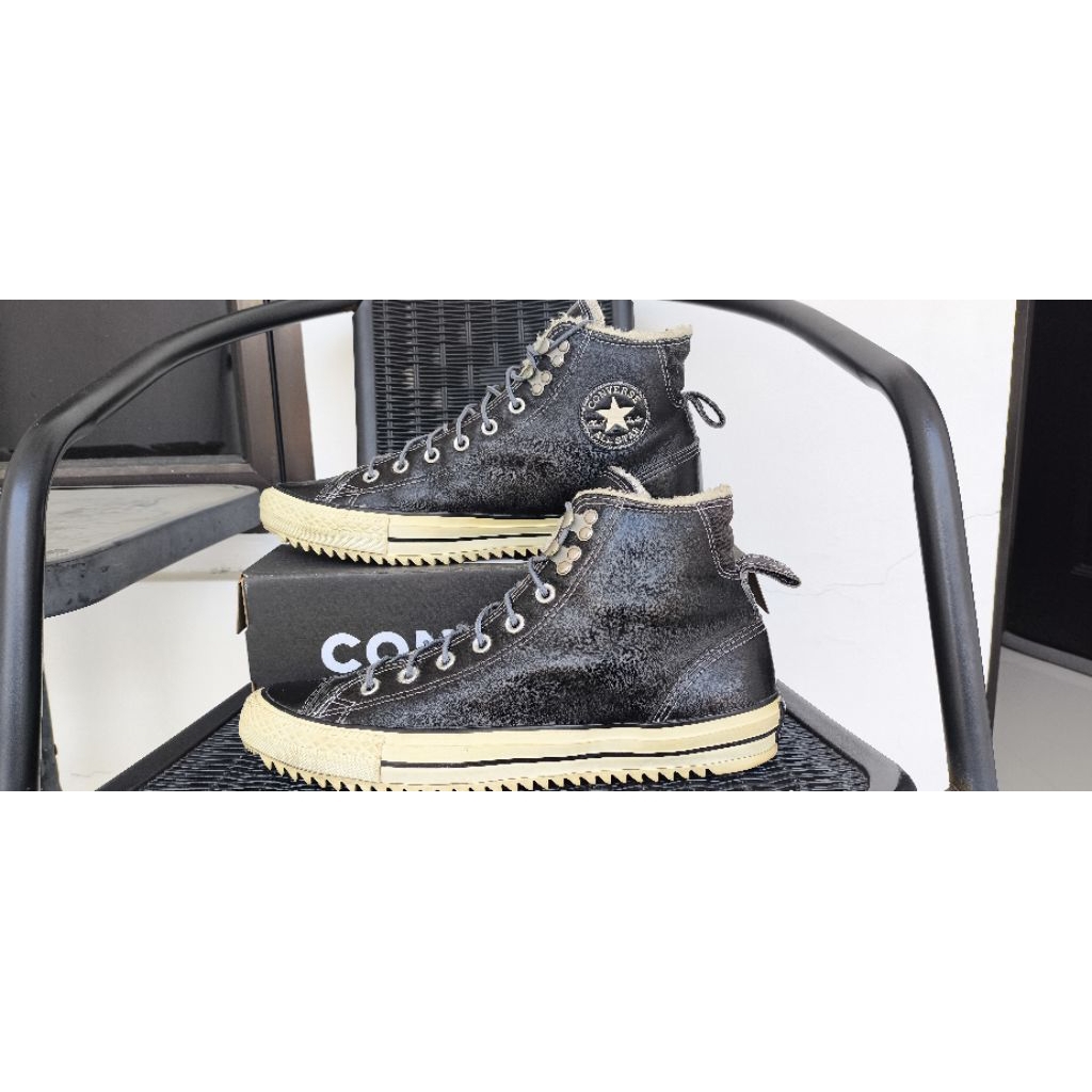 Leather Converse All Star Chuck Taylor City Hiker Black Shoes