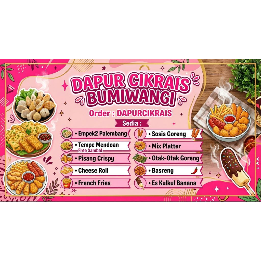 BANNER JUALAN SIZE 2X1 METER CUSTOM