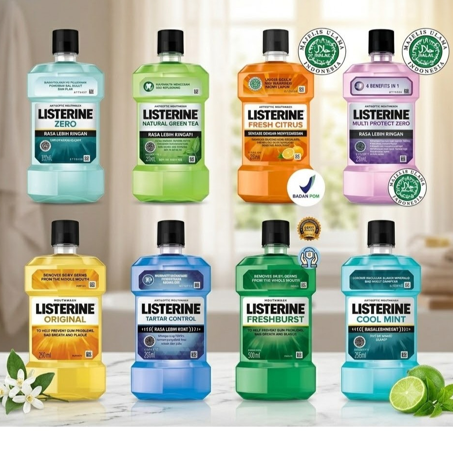 LISTERINE 250ML / LISTERINE 500ML / OBAT KUMUR LISTERINE