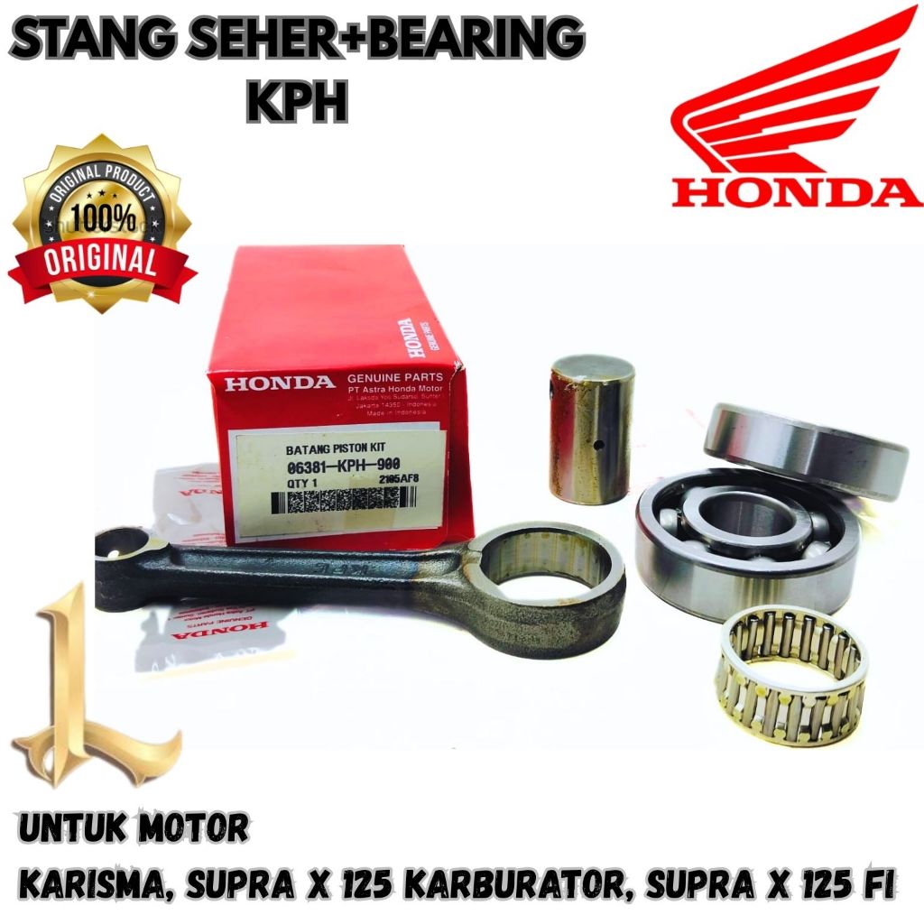 STANG SEHER+BEARING ORIGINAL HONDA KODE KPH 63/22 / 63/22 KARISMA, SUPRA X 125 KARBURATOR , SUPRA X 