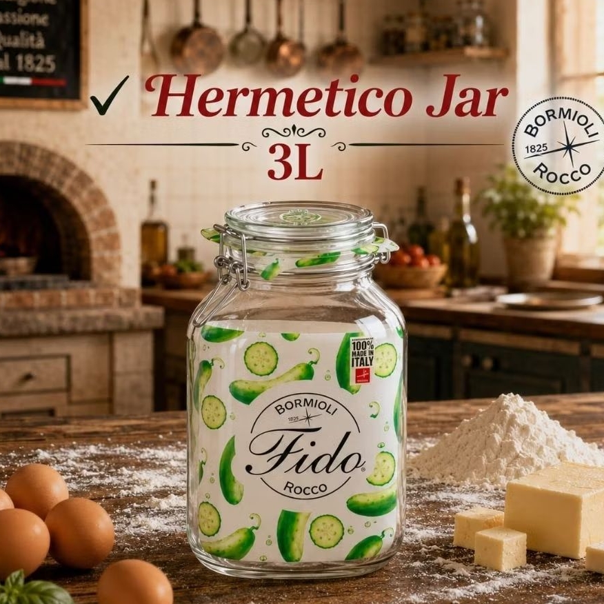Hermetico Jar 3L/ Hermetico Jar with Jumbo Clamp Lid 149250