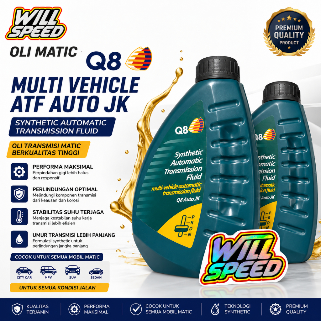 OLI MATIC Q8 MULTI VEHICLE ATF AUTO JK OLI MATIC