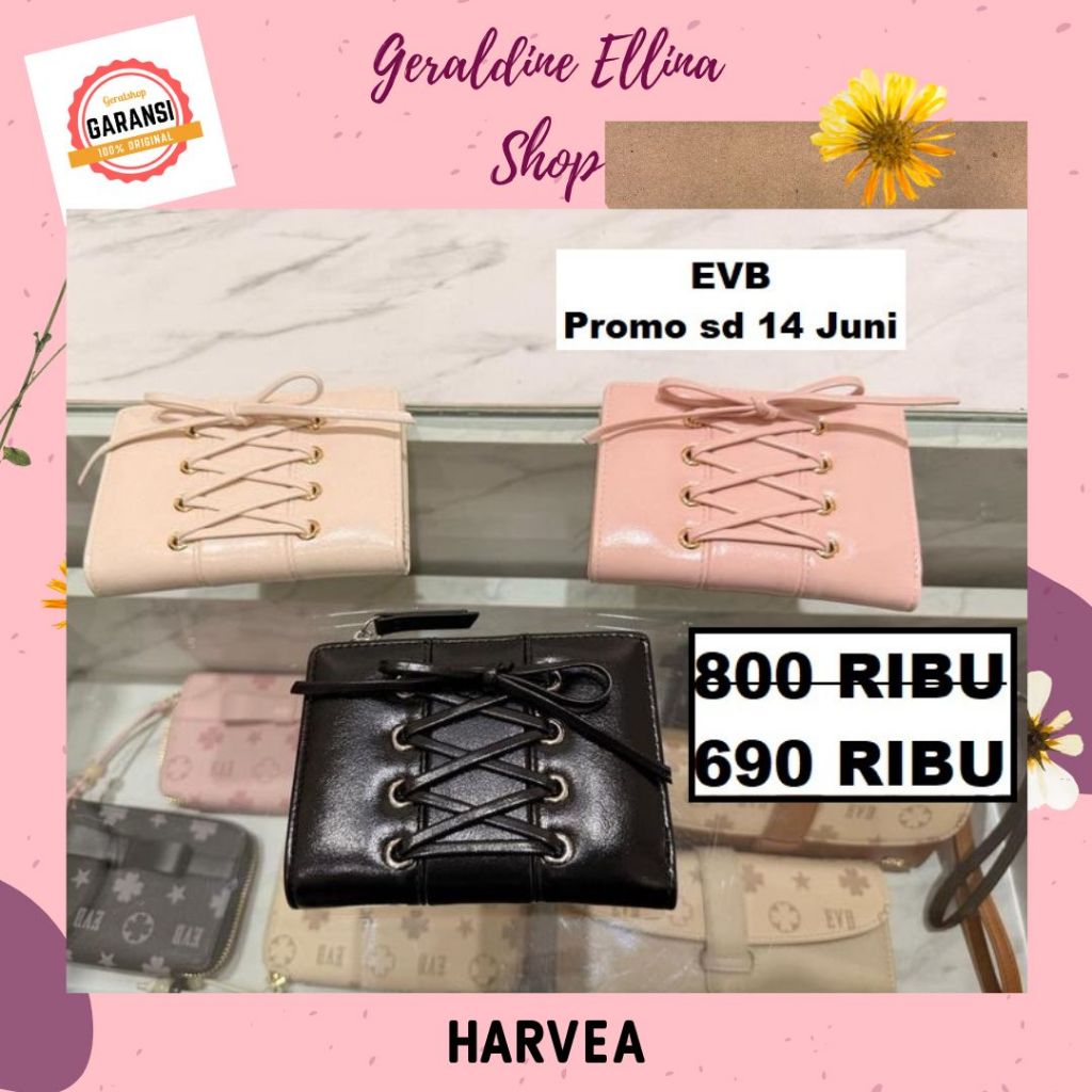 Dompet wanita EVB Original SALE wallet seri HARVEA