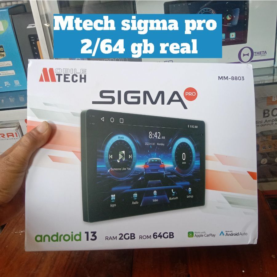 Mtech 10 inchi head unit tv mobil android ram 2/64GB real original berkualitas lokasi malang