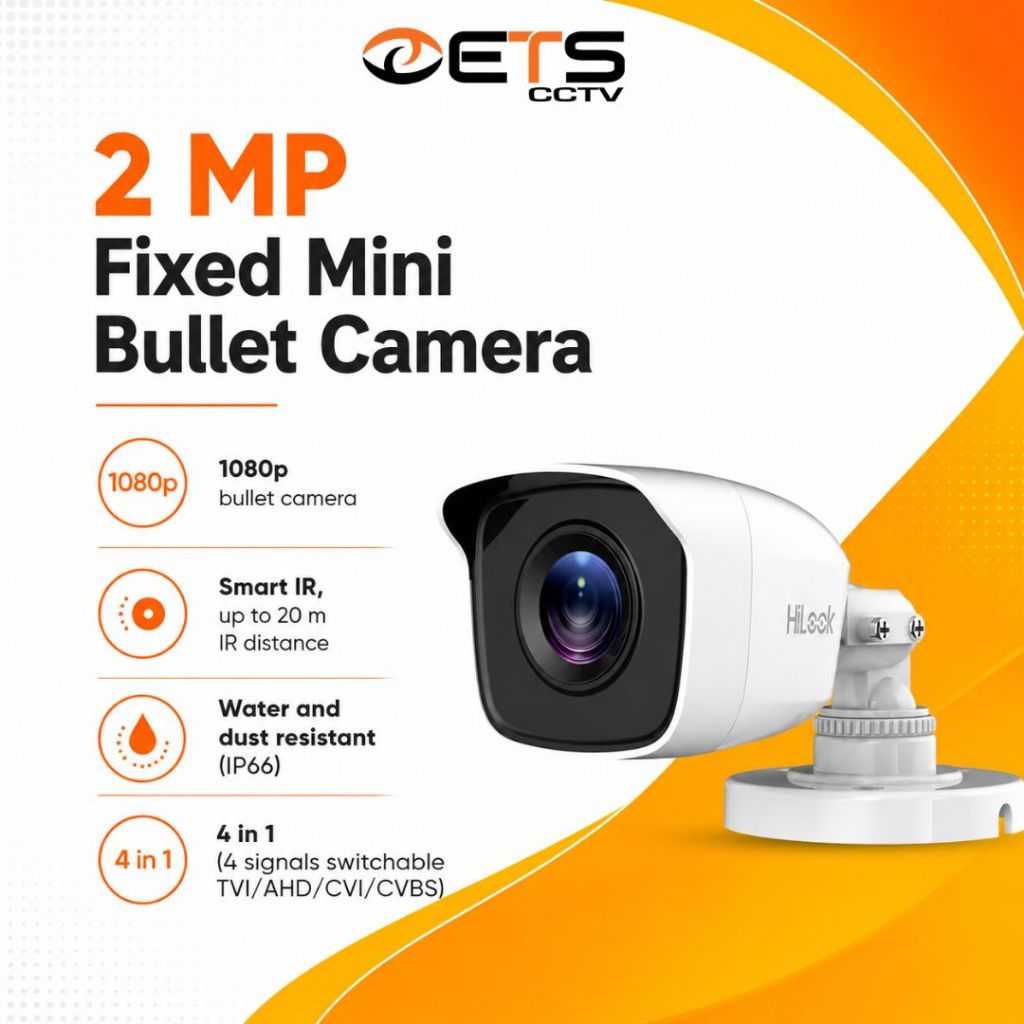 CCTV CAMERA OUTDOOR HILOOK 2MP
