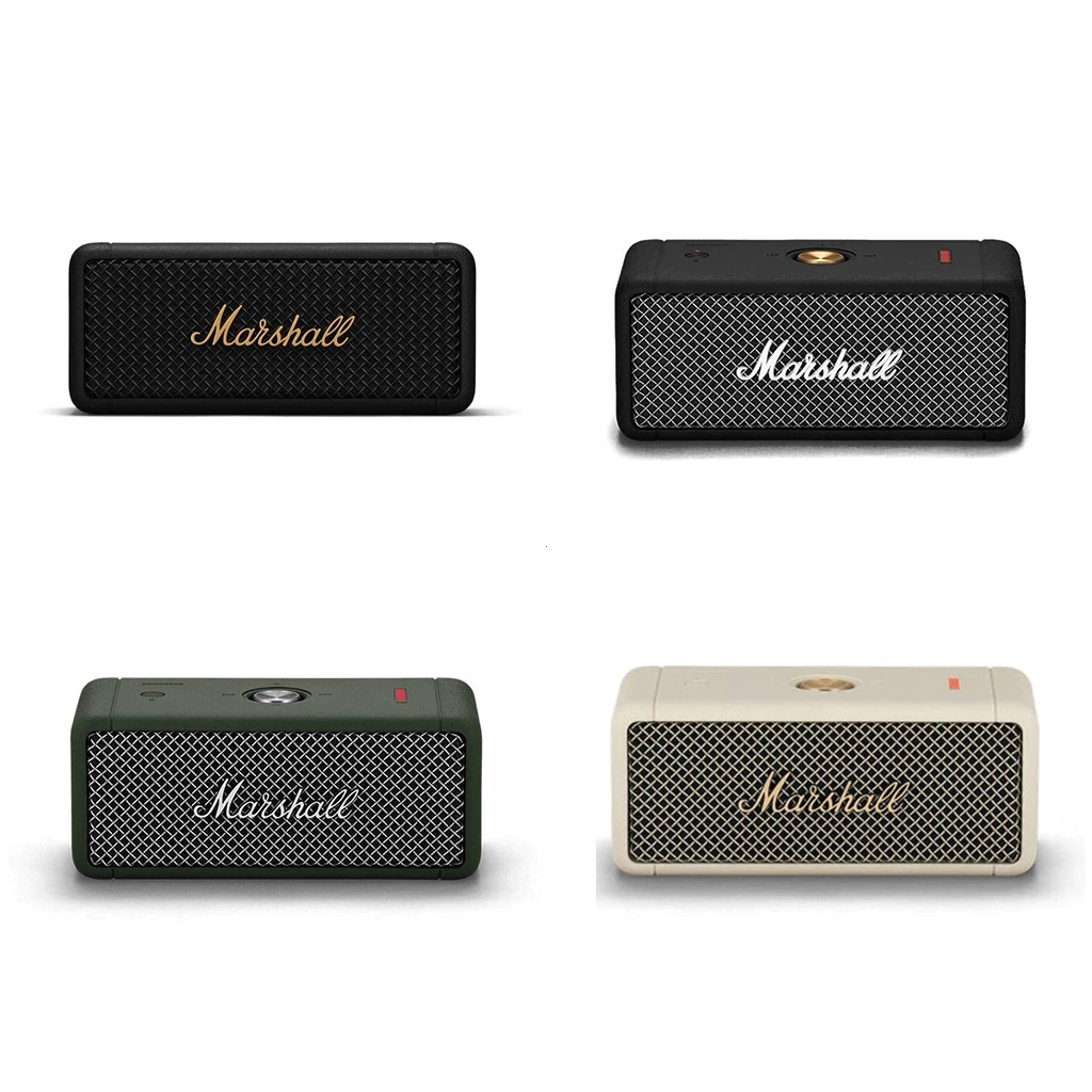 Speaker Portable Bluetooth Speaker Emberton Marshall IPX7 Water-Resistance Rating Speaker Laptop - S
