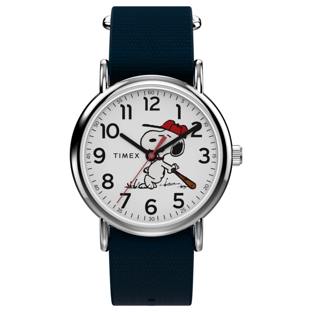 Original 100% Jam Tangan Unisex Timex TW2Y51400 Timex Weekender x Peanuts Kanvas Strap Garansi Resmi
