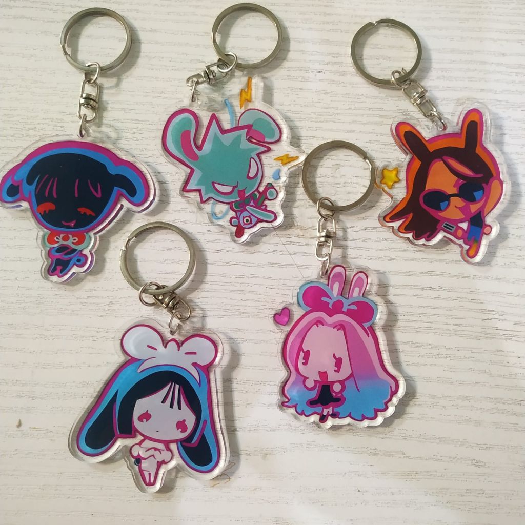 Keychain GANTUNGAN KUNCI alien stage bunny/kelinci  [Sua, Mizi, Ivan, Hyuna, till, luka]