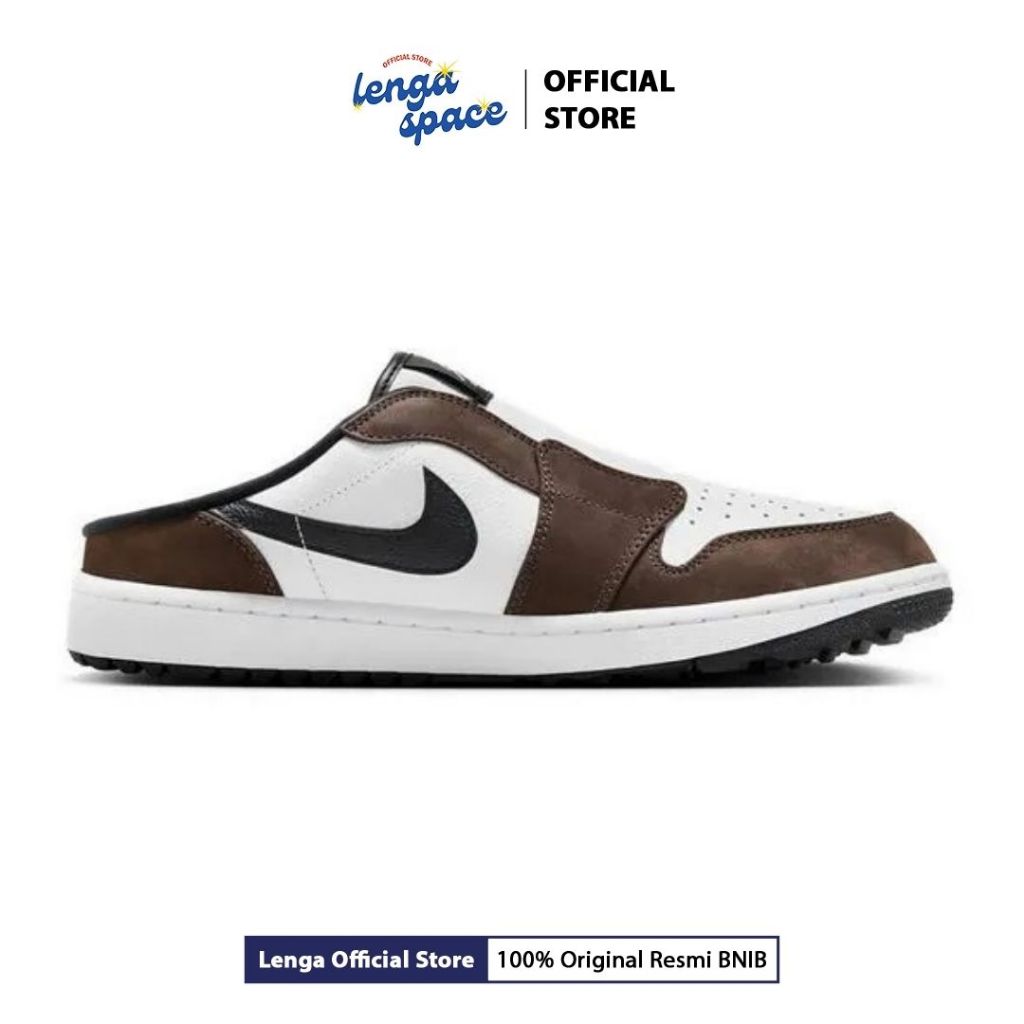 Sepatu Golf Pria Air Jordan Mule Men's Shoes - Baroque Brown/Black-White-Sail (FJ1214-200) Original
