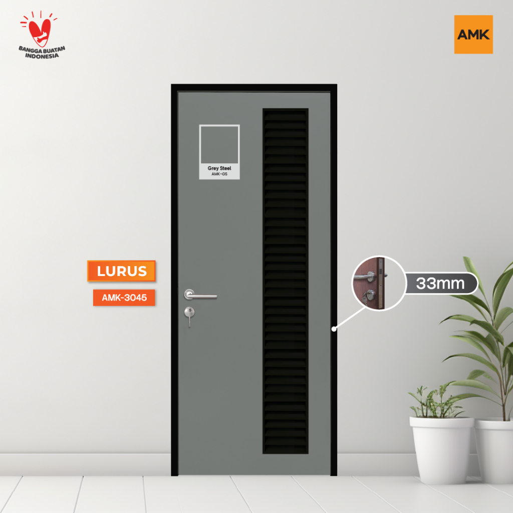 Lurus 33 Grey Steel, Panel garis vertikal