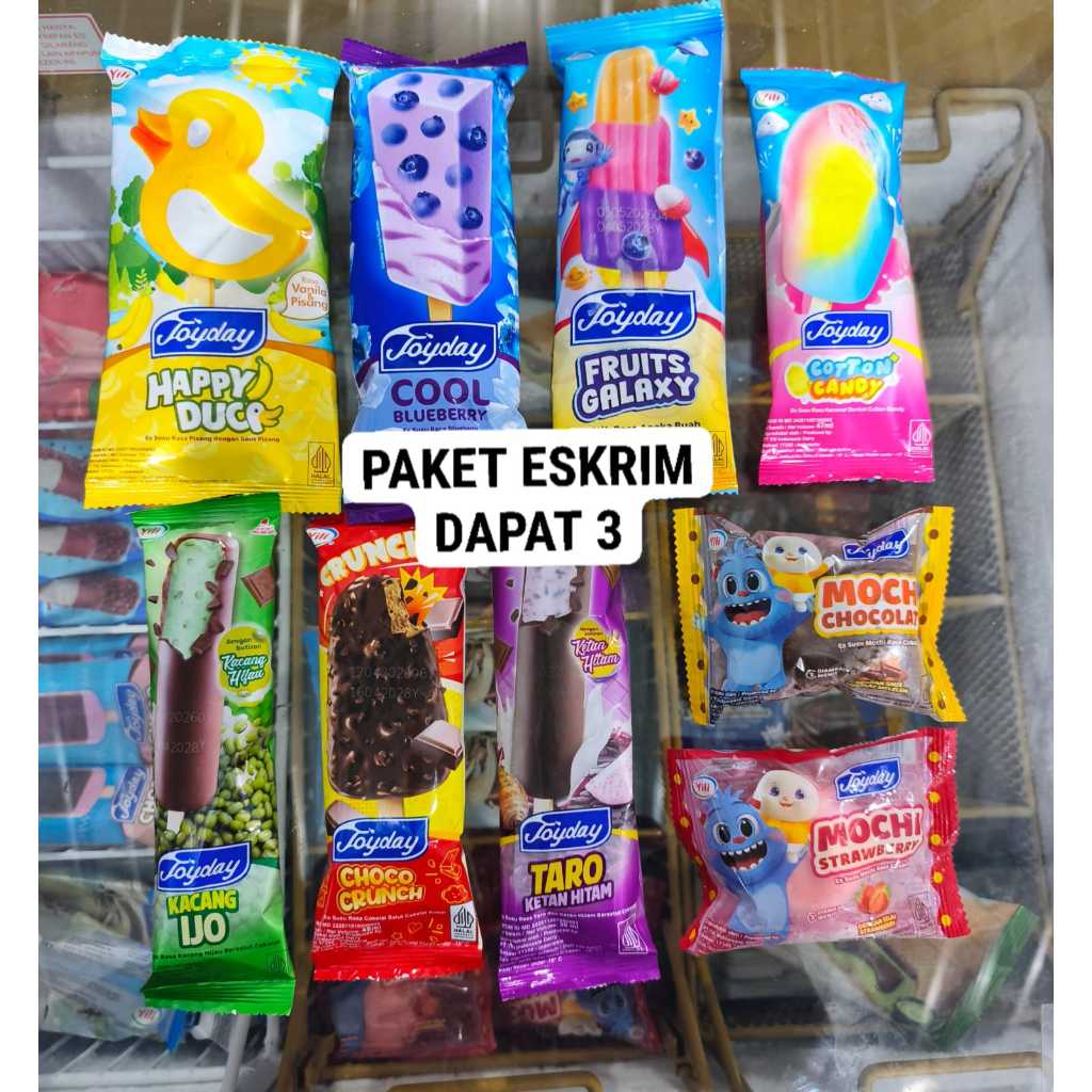 PAKET ICE CREAM JOYDAY DAPAT 3