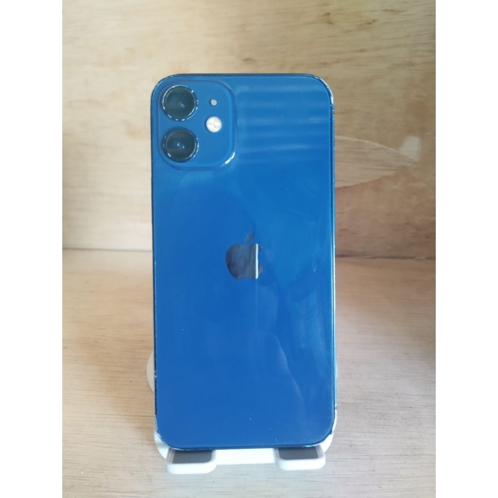 Apple iPhone 12 Mini Blue 128GB | NFC | BH 74% - Bezel Lecet wajar | Unit Only Ori Resmi