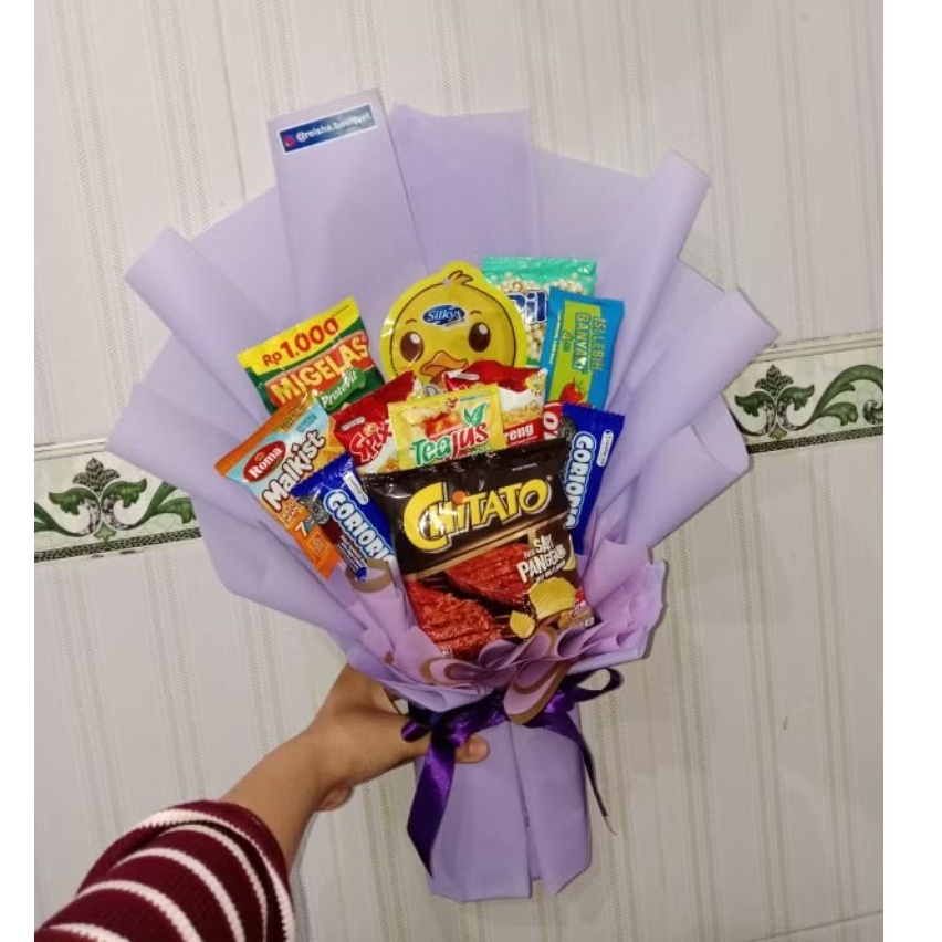 Bouquet Snack Ekonomis || Bouquet Snack || Bouquet Snack Murahh || BOUQUET LANGSUNG KIRIM
