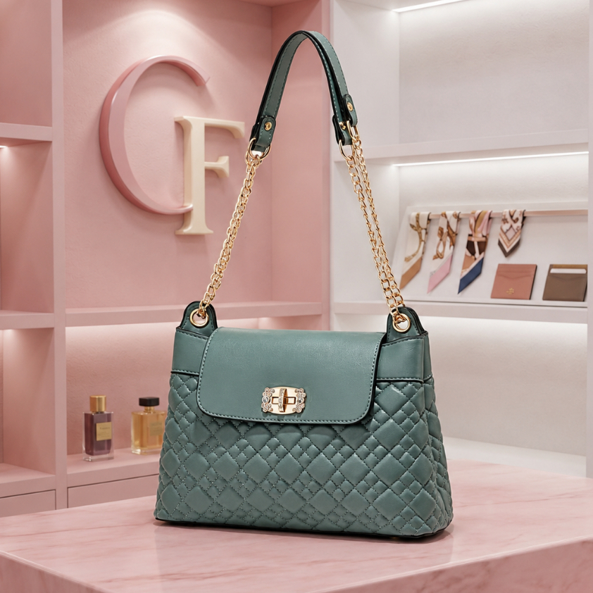 GF3193 Tas Selempang Bahu Wanita Import elegant branded Mewah model terbaru stylish fashion kerja ka