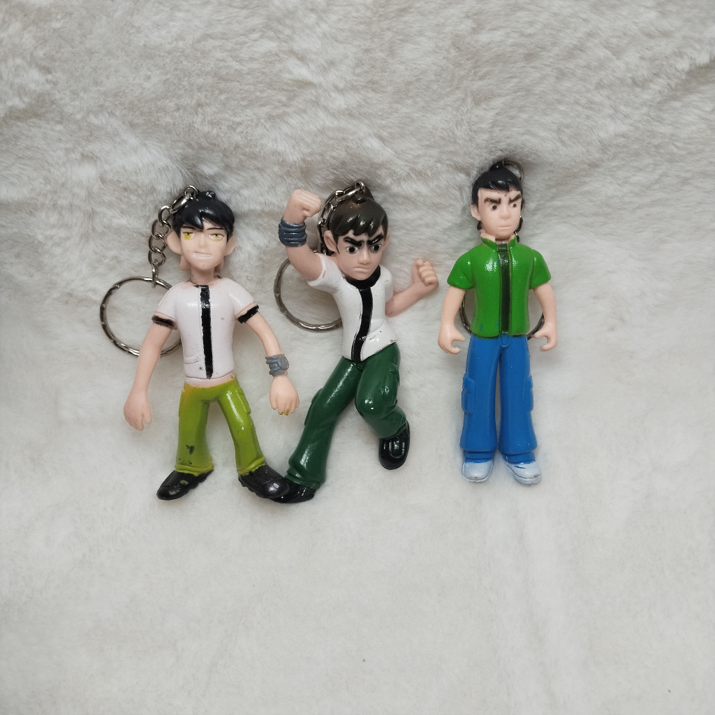 Ganci Keychain Figure Aneka Macam Anak Laki-laki Cowo Ben10 Superhero Spiderman Cina Murah Vintage R