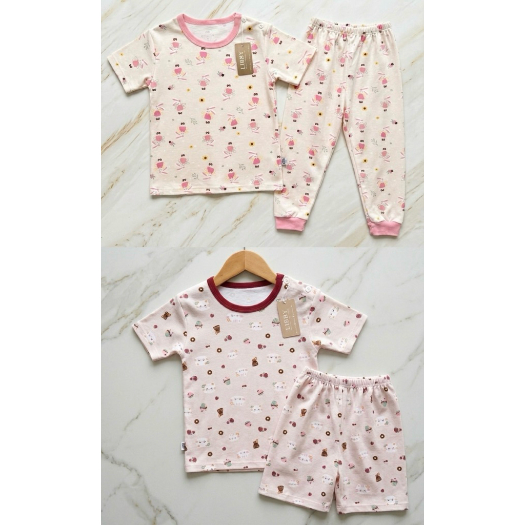 Libby Baby (Dapat 2 PCS)-Setelan Himawari-Setelan Libby Anak Perempuan