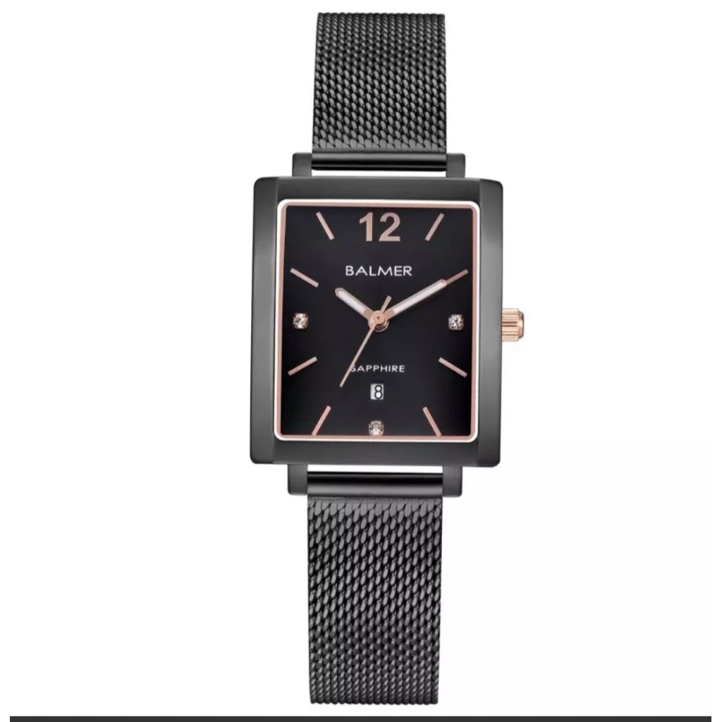 Jam Tangan Balmer 8165 Full Hitam Cewek