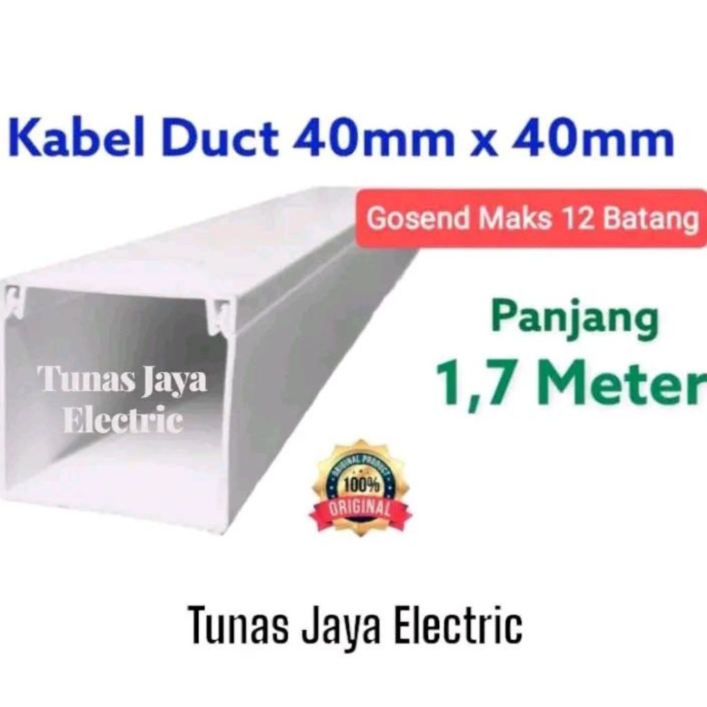 Kabel Duct / Duct Tutup 40x40 PSD