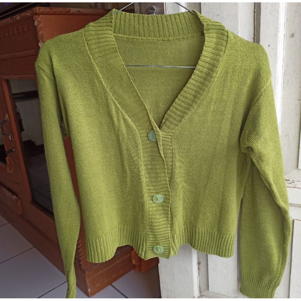 Cardigan avocado