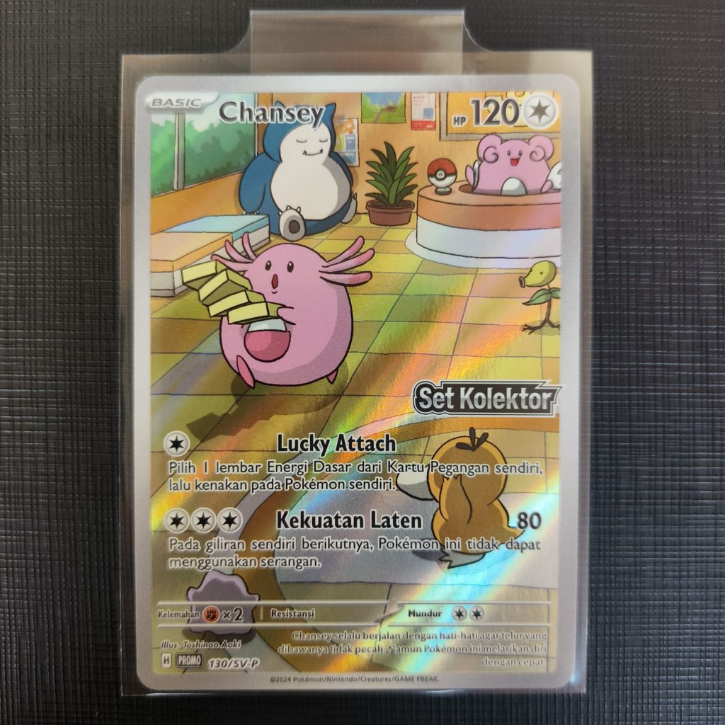 Chansey AR Promo Set Kolektor SV-P 130 Pokemon Indonesia