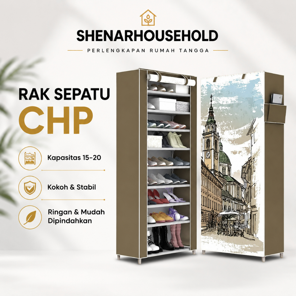 RAK SEPATU / TEMPAT SEPATU / RAK 10 TINGKAT / RAK KARAKTER / SEPATU / ANAK , SHENARHOUSEHOLD168