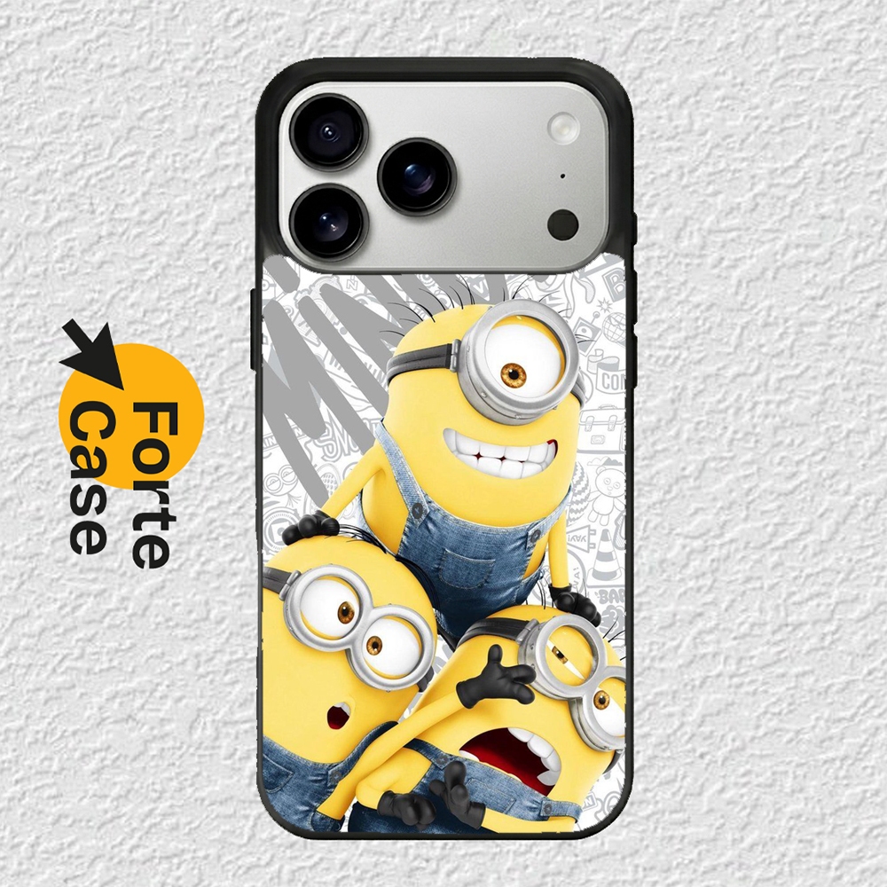 Hybrid Case Casing Softcase iPhone 17 16 15 14 13 12 11 Pro Max Mini Plus X Xs Max XR Minions